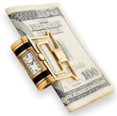 cartier money clip watch|vintage cartier money clip.